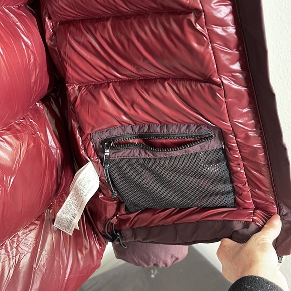 Zara Limited Edition Burgundy Water Resistant Down Puffer Jacket Coat Size XS - Picture 8 of 14